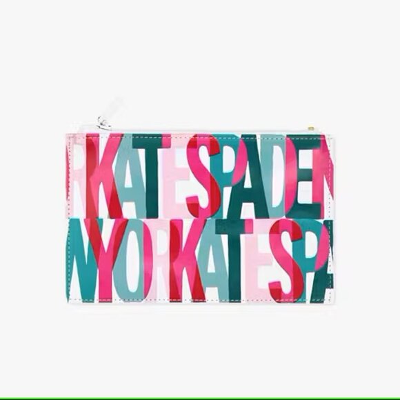 NWT kate spade notebook & pencil pouch set Layered Logo - Picture 3 of 8